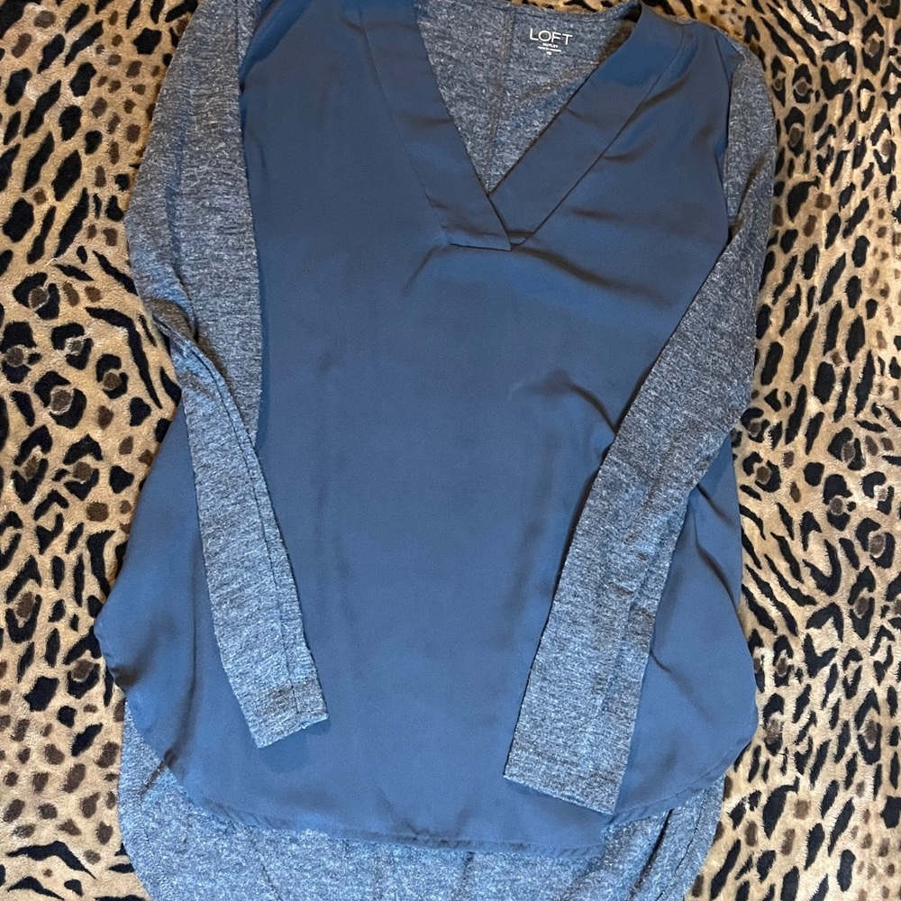 Loft XS shear front dress shirt